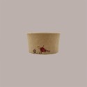 180 Coppetta Gelato Grande in Carta Kraft Avana Naturale Ceralacca 230cc [d20b1f12]