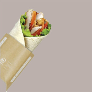 50 Pz Porta Wrap Avana in Carta Biocompost 77x24x220 mm