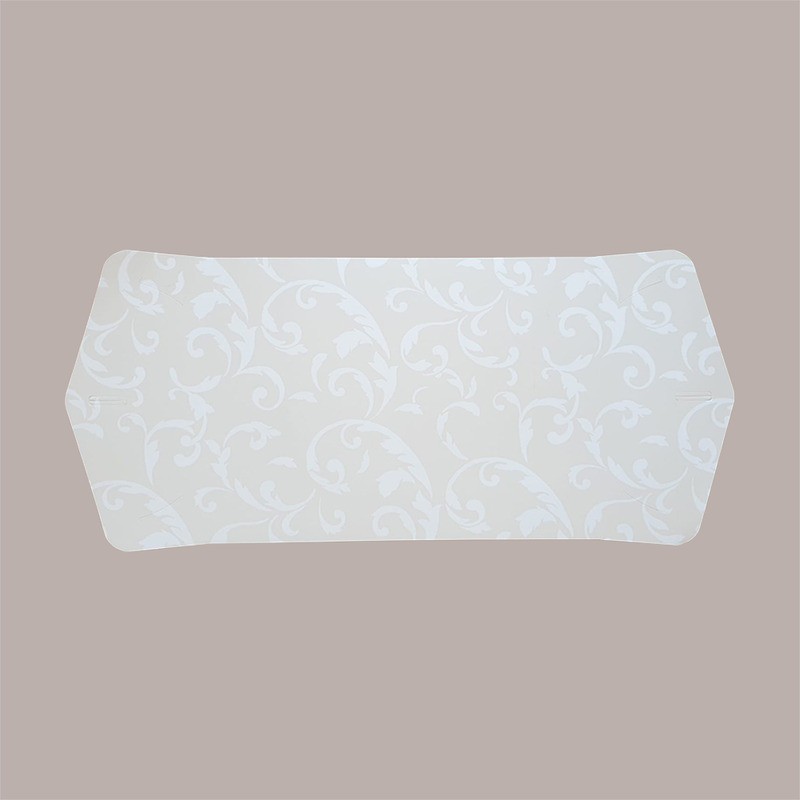 10 Pz Scatola Porta Paste Dolci in Cartoncino Avorio Damascato 36x26H6cm [8e0d3e57]