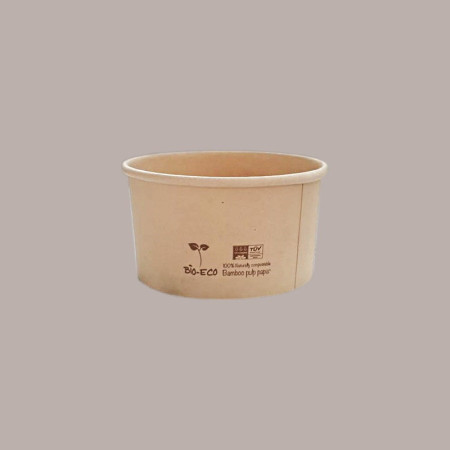 250 Pz Coppetta Bicchiere per Gelato in Carta di Bamboo Biodegradabile 80cc [c6f703cb]