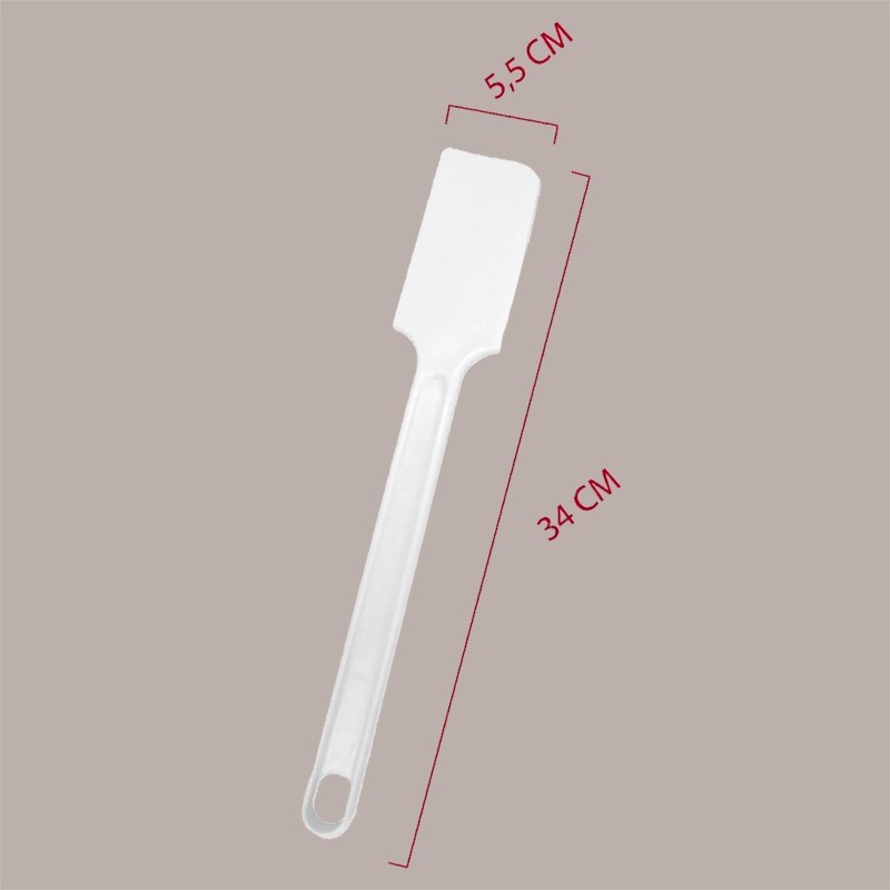 3 Pz Spatola Lecca Lecca Bianca per Gelato 34,x5,5 cm [10c68e39]