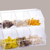 Porta Granelle Contenitore Trasparente 6 Scomparti Multiuso 45x25H33,5 cm [65dbeab2]