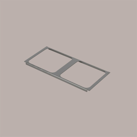 Espositore Supporto in Acciaio Inox per Vaschette Gelato da 18x16,5 cm [583743d4]