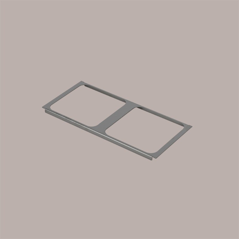 Espositore Supporto in Acciaio Inox per Vaschette Gelato da 18x16,5 cm [583743d4]