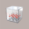 Box Porta Coni Rovesci con Interno e Coperchio Removibili Trasparente 25 x 24,5 h 25,5 cm [820b5275]