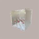 Box Porta Coni Rovesci con Interno e Coperchio Removibili Trasparente 25 x 24,5 h 25,5 cm [ec30d07c]