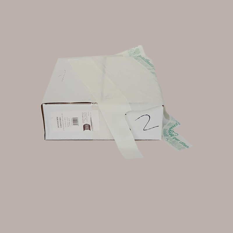 Shopper Bio Mini Monouso Lucgel, 22+6+6x42 cm 500 Pezzi, Bianco, Manico a Bretella, 6g [6ca6045c]