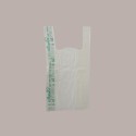 Shopper Bio Mini Monouso Lucgel, 22+6+6x42 cm 500 Pezzi, Bianco, Manico a Bretella, 6g [aac238e8]