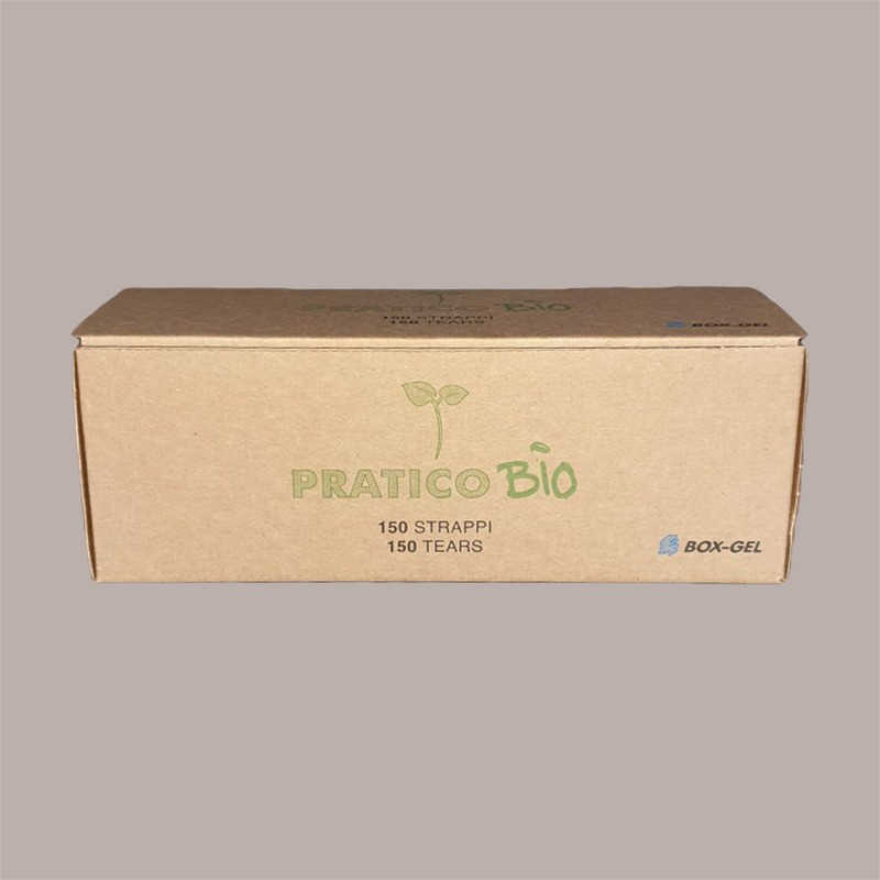 Shoppers Biodegradabili Lucgel, Rotolo 150 Sacchetti, 22+12x50 cm, Buste per Gelato [460525fe]