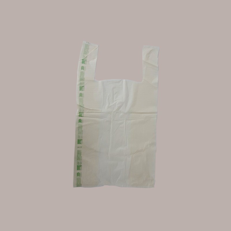 Shopper Bio Grande Monouso Lucgel, 30+10+10x55cm, 500 Pezzi, Bianco, Manico a Bretella [0e6c268d]