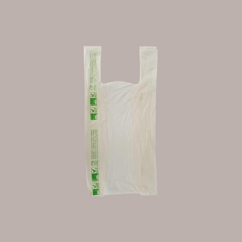 Shoppers a Rotolo Biodegradabili Lucgel, 30+18x60 cm, 200 Pezzi [12199d34]