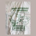 Shopper Bio Grandi Monouso a Strappo Elefante, 30+10+10H60cm 500 Pezzi, Bianco, Manico a Bretella [69d640ed]