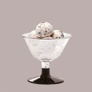 1 Pz Coppa Martina cc430 Nera Riutilizzabile Ideale per Gelato