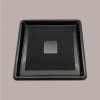 60 Pz Vassoio Quadrato Medoro Nero Plastica Rigido 24x24 cm [ea3b11ac]