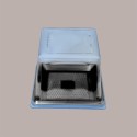 60 Pz Vassoio Quadrato Medoro Nero Plastica Rigido 24x24 cm [587697b6]