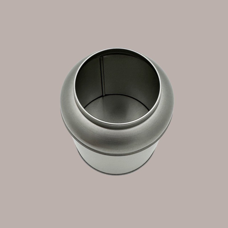 3 Pz Barattolo in Latta Caddy Grande Portaspezie Alluminio Argento 100x130 mm [74770d1a]