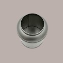 3 Pz Barattolo in Latta Caddy Grande Portaspezie Alluminio Argento 100x130 mm [74770d1a]