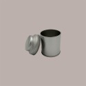 5 Pz Barattolo in Latta Mini Caddy Portaspezie Alluminio Argento 53x70mm [a5033ec4]
