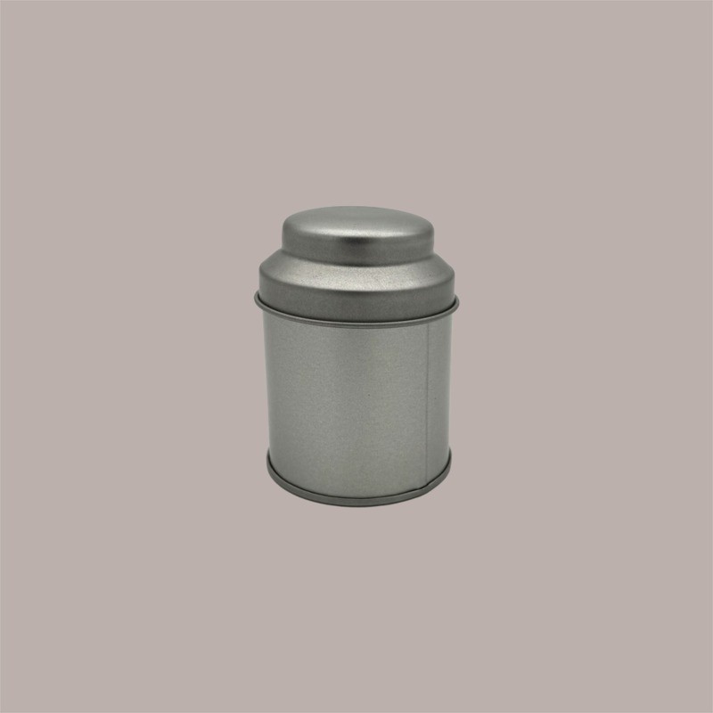 5 Pz Barattolo in Latta Mini Caddy Portaspezie Alluminio Argento 53x70mm [7c257dc9]