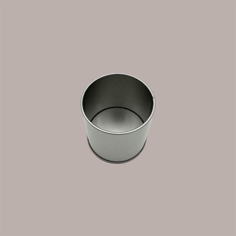 5 Pz Barattolo in Latta Mini Caddy Portaspezie Alluminio Argento 53x70mm [cb38bccd]