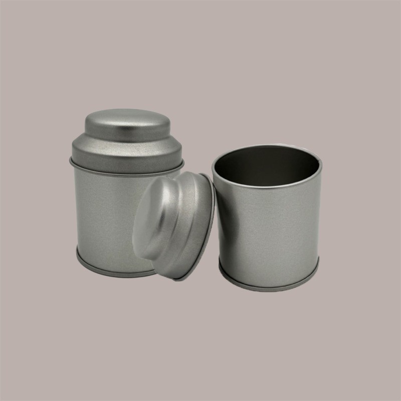 5 Pz Barattolo in Latta Mini Caddy Portaspezie Alluminio Argento 53x70mm [ce68fbd3]