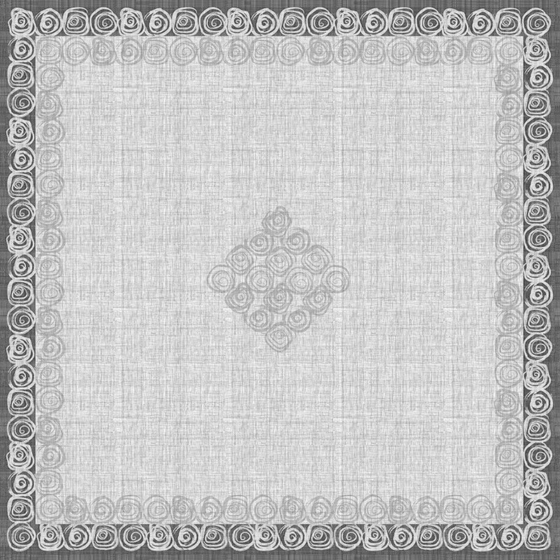 25 Pz Tovaglia in Carta Airlaid Mono Rossella Nero 100x100 cm [12b1786b]