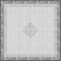 25 Pz Tovaglia in Carta Airlaid Mono Rossella Nero 100x100 cm [12b1786b]