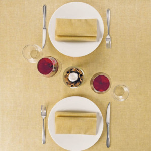 25 Pz Tovaglia in Carta Airlaid Mono Fabric Ambra 100x100 cm