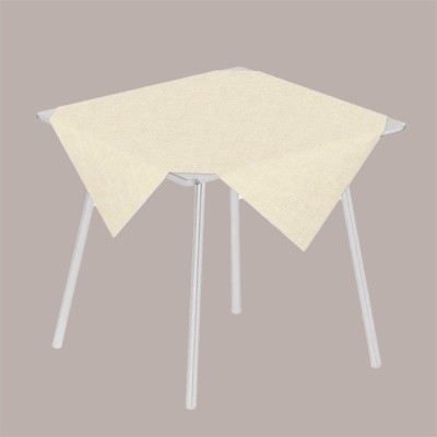 25 Pz Tovaglia in Carta Airlaid Mono Fabric Avorio 100x100 cm [35913fa9]