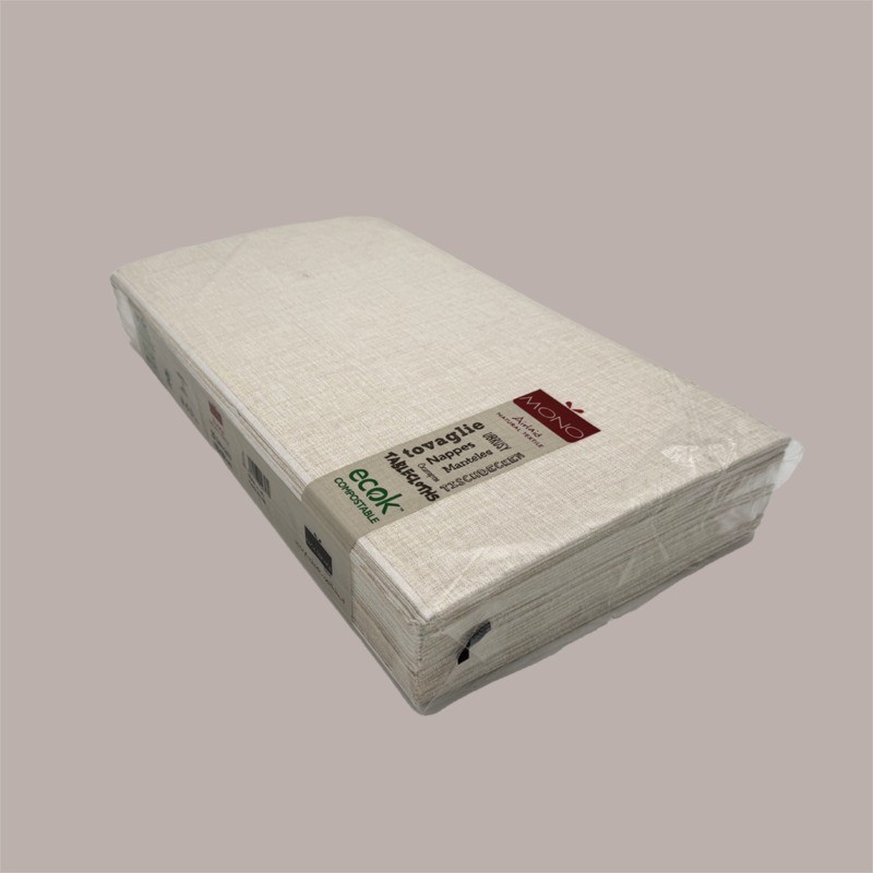 25 Pz Tovaglia in Carta Airlaid Mono Fabric Avorio 100x100 cm [5efafabe]