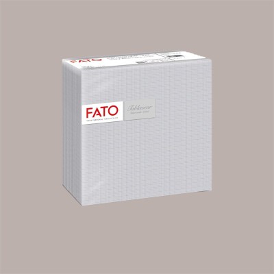 100 Pz Tovaglioli Carta Airlaid Monouso Grigio 40x40 cm [98977756]