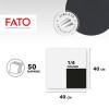100 Pz Tovaglioli Carta Airlaid Monouso Nero 40x40 cm [fbaec292]