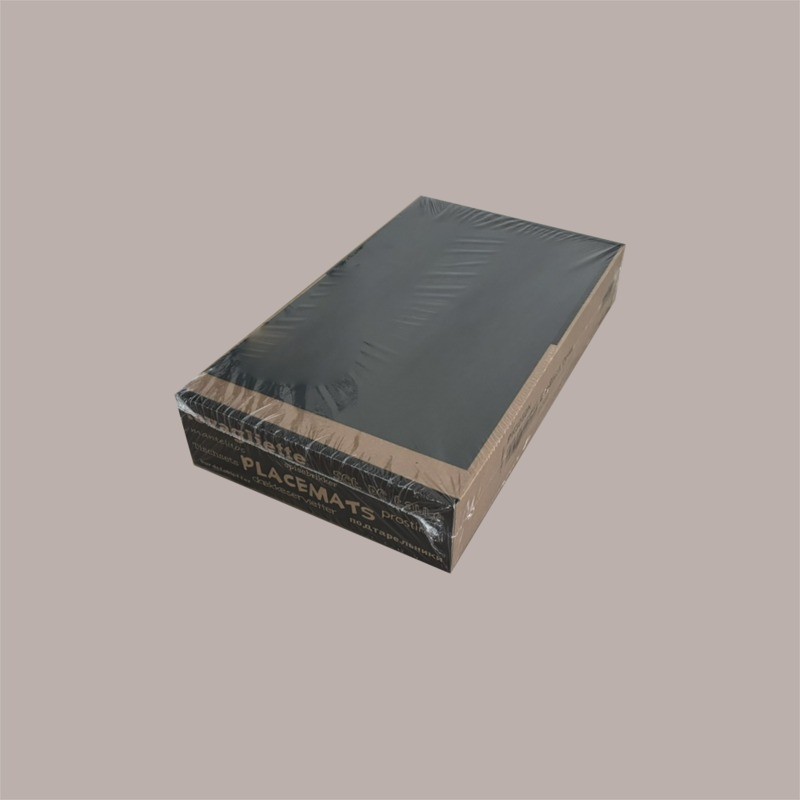 400 Pz Tovaglietta Carta Ecoblack Onda Nera 30x48 cm [f5f77391]