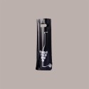 20 Pz Shopper Porta Bottiglia da 750 ml in Plastica Nera Stampa Wine 16+10x38 Cm [d2fdfe8e]