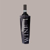 20 Pz Shopper Porta Bottiglia da 750 ml in Plastica Nera Stampa Wine 16+10x38 Cm [65e03f8a]