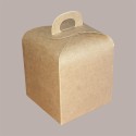 Scatola Porta Panettone Piccolo da 100gr in Cartoncino Avana 10x10x10 cm 20 pezzi [76cbf964]