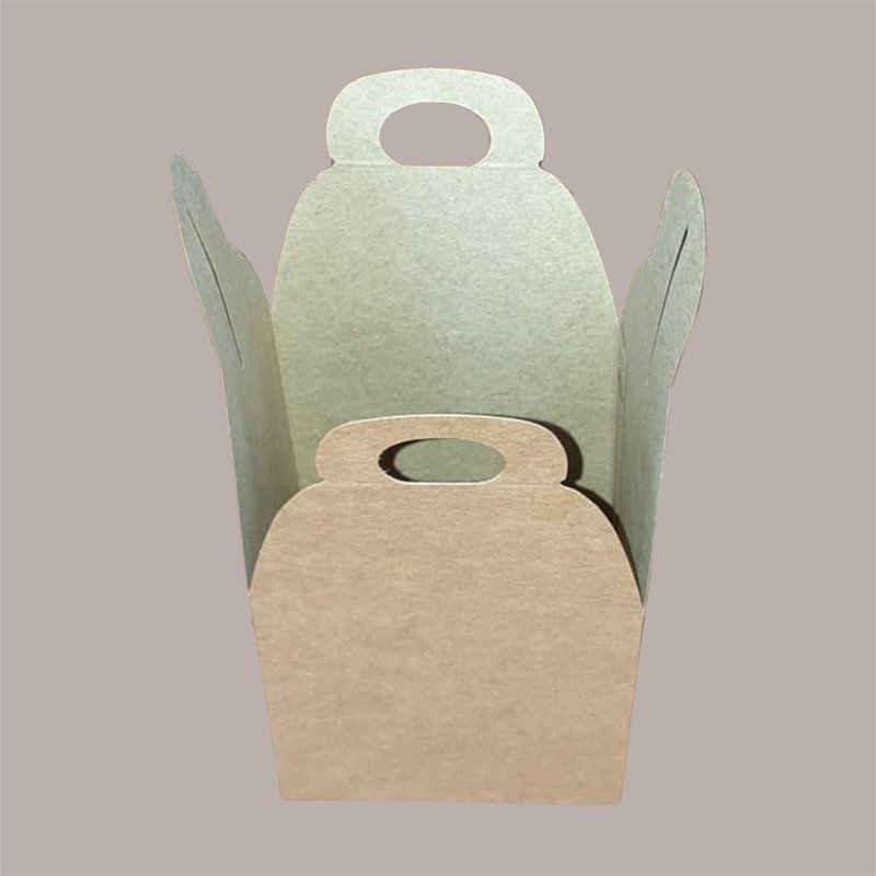 Scatola Porta Panettone Piccolo da 100gr in Cartoncino Avana 10x10x10 cm 20 pezzi [1da03c73]