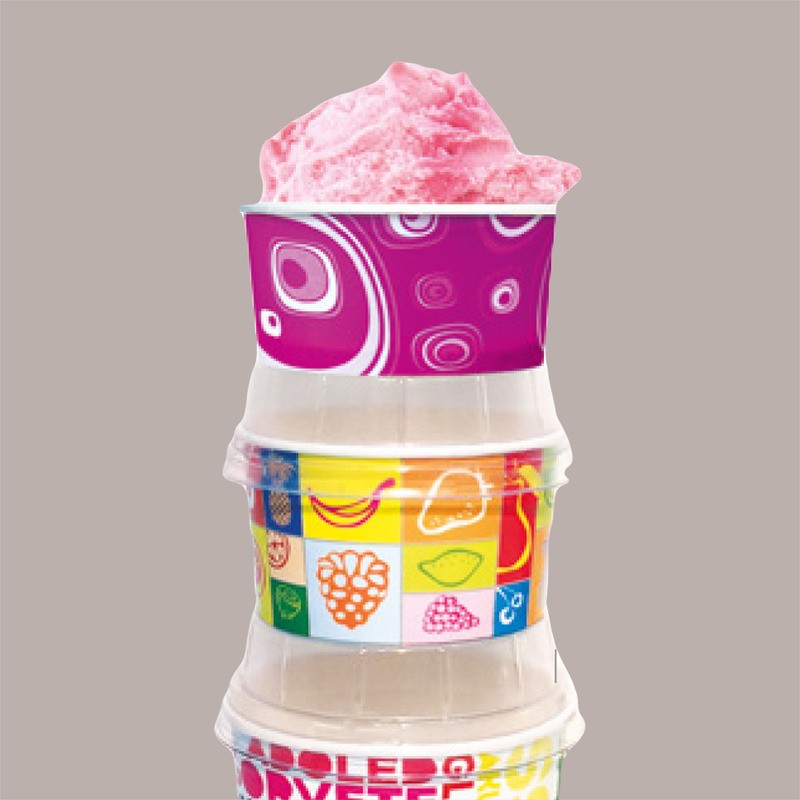 Coperchio a Cupola Trasparente per Coppette Carta Gelato 80/100/120cc 60 Pezzi [6b057ef7]