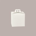 Scatola Quadrello Porta Panettone Alto e Pandoro in Carta Fibra Bianco 21x21x22 cm 10 Pz [b0fa6499]