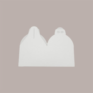 Scatola Quadrello Porta Panettone Alto e Pandoro in Carta Fibra Bianco 21x21x22 cm 10 Pz [db91a18e]