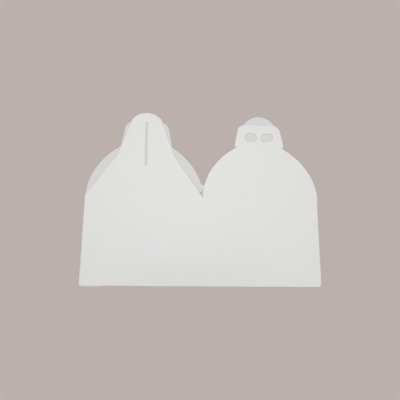Scatola Quadrello Porta Panettone Alto e Pandoro in Carta Fibra Bianco 21x21x22 cm 10 Pz [db91a18e]