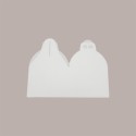 Scatola Quadrello Porta Panettone Alto e Pandoro in Carta Fibra Bianco 21x21x22 cm 10 Pz [db91a18e]