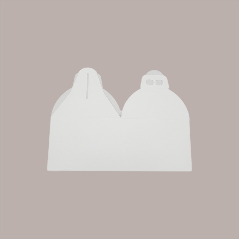 Scatola Quadrello Porta Panettone Basso in Carta Fibra Bianco 24,5x24,5x19 cm 10 Pezzi [546f095c]