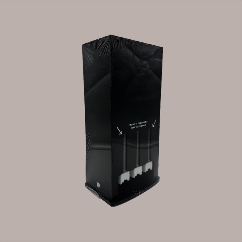 Dispenser Automatico Porta Palette Gelato a 3 Piste Colore Nero [82cfcb61]