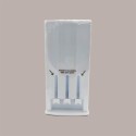 Dispenser Automatico Porta Palette Gelato a 3 Piste Colore Bianco [dc45506d]