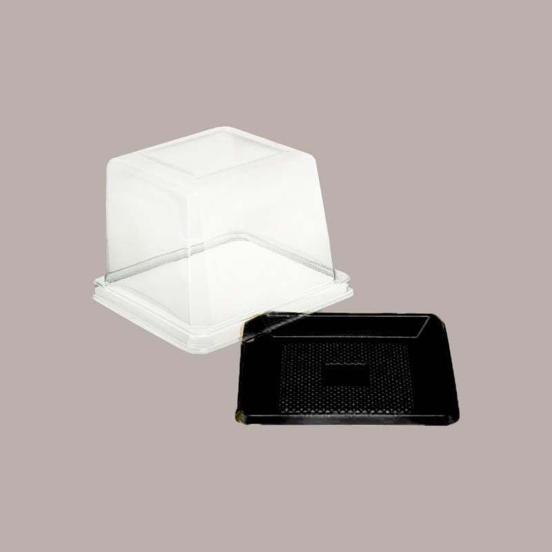 30 Pz Coperchio Trasparente per Vassoio Quadrato Medoro Plastica Rigido 20x20H8 cm [5b8f3b54]