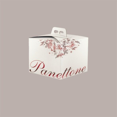 Scatola Quadrello Grafica Idea Rosso Porta Panettone Basso in Carta 21x21x22 cm 10 Pezzi [fe7770e5]