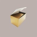 Segreto Scatola in Carta Fibra Oro Porta 4 Bottiglie Orizzontali 325x175x180 mm 10 pezzi [1d03604a]