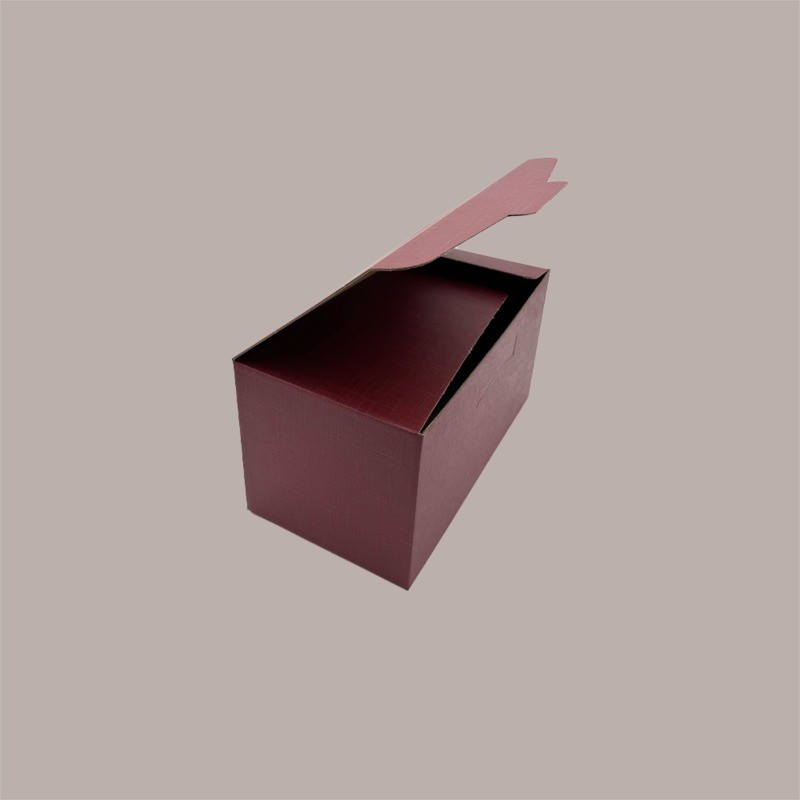 Segreto Scatola in Carta Seta Bordeaux Porta 4 Bottiglie Orizzontali 325x175x180 mm 10 pezzi [9aafb84b]