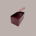 Segreto Scatola in Carta Seta Bordeaux Porta 4 Bottiglie Orizzontali 325x175x180 mm 10 pezzi [9aafb84b]